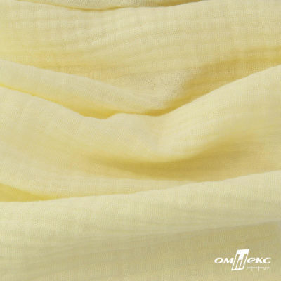 Ткань Муслин, 100% хлопок, 125 гр/м2, шир. 140 см #201 цв.(36)-лимон нюд - купить в Артеме. Цена 464.97 руб.