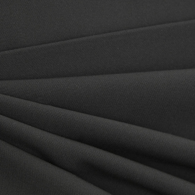 Костюмная ткань "Элис", 200 гр/м2, шир.150см, цвет чёрный - купить в Артеме. Цена 306.20 руб.