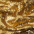 Трикотажное полотно, Сетка с пайетками,188 гр/м2, шир.140 см, цв.-тем.золото (#51) - купить в Артеме. Цена 505.15 руб.