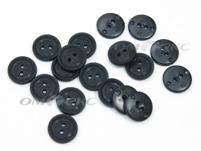51820/18 мм (2 пр) черные пуговицы - купить в Артеме. Цена: 0.82 руб.