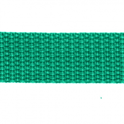 Стропа текстильная, шир. 25 мм (в нам. 50+/-1 ярд), цвет яр.зелёный - купить в Артеме. Цена: 397.52 руб.