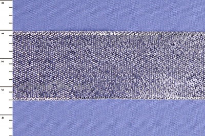 Лента парча MR-25, 25мм (33 м)  серебро - купить в Артеме. Цена: 403.62 руб.
