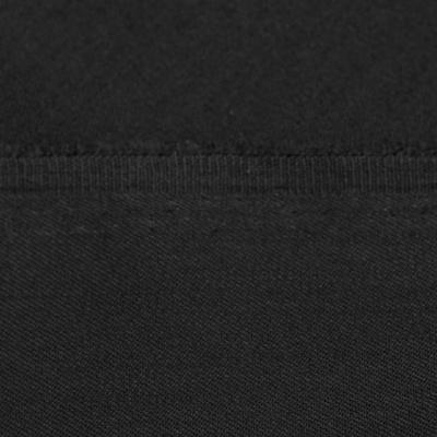 Костюмная ткань с вискозой "Рошель", 250 гр/м2, шир.150см, цвет чёрный - купить в Артеме. Цена 438.12 руб.