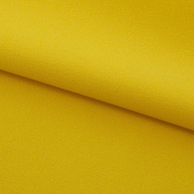 Креп стрейч Амузен 14-0756, 85 гр/м2, шир.150см, цвет жёлтый - купить в Артеме. Цена 196.05 руб.