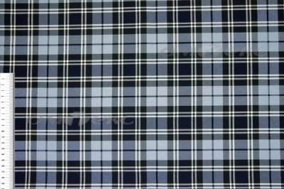 Ткань костюмная клетка Т7274 2004, 220 гр/м2, шир.150см, цвет т.синий/гол/бел - купить в Артеме. Цена 