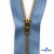Молнии джинсовые металл т-4, 18 см латунь (YG), цв.-деним (231) - купить в Артеме. Цена: 21.57 руб.
