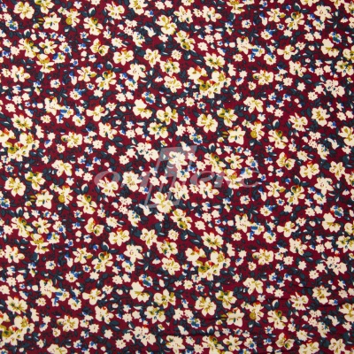 Плательная ткань "Софи" 5.1, 75 гр/м2, шир.150 см, принт растительный - купить в Артеме. Цена 243.96 руб.