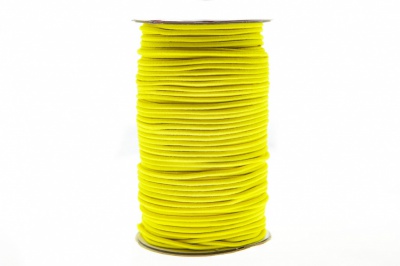 0370-1301-Шнур эластичный 3 мм, (уп.100+/-1м), цв.110 - желтый - купить в Артеме. Цена: 459.62 руб.