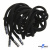 Шнурки #107-05, круглые 130 см, декор.наконечник, цв.чёрный - купить в Артеме. Цена: 22.56 руб.