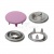 Кнопка рубашечная (закрытая) 9,5мм - эмаль, цв.003 - розовый - купить в Артеме. Цена: 5.74 руб.