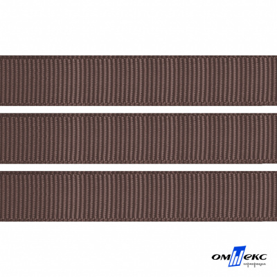 Репсовая лента 005, шир. 12 мм/уп. 50+/-1 м, цвет коричневый - купить в Артеме. Цена: 164.91 руб.