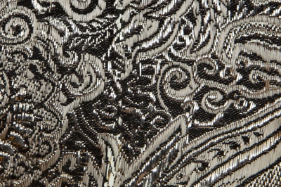 Ткань костюмная жаккард №11, 140 гр/м2, шир.150см, цвет тем.серебро - купить в Артеме. Цена 383.29 руб.