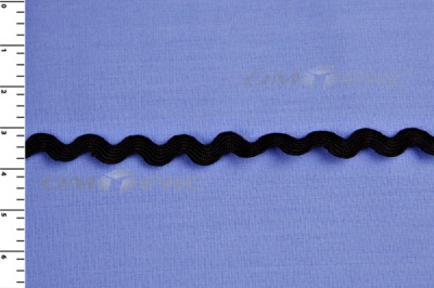 Тесьма плетеная "Вьюнчик"/черный - купить в Артеме. Цена: 48.11 руб.