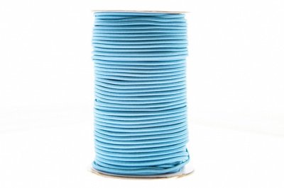 0370-1301-Шнур эластичный 3 мм, (уп.100+/-1м), цв.168 - голубой - купить в Артеме. Цена: 459.62 руб.