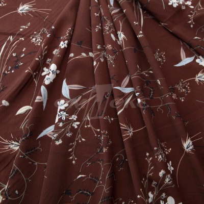 Плательная ткань "Фламенко" 2.2, 80 гр/м2, шир.150 см, принт растительный - купить в Артеме. Цена 239.03 руб.