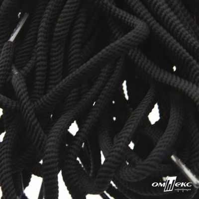 Шнурки #106-09, круглые 130 см, цв.чёрный - купить в Артеме. Цена: 21.92 руб.
