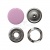 Кнопка рубашечная (закрытая) 9,5мм - эмаль, цв.003 - розовый - купить в Артеме. Цена: 5.74 руб.