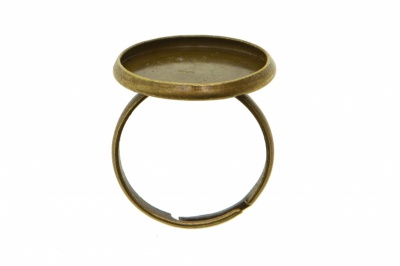 Заготовка для рукоделия металлическая фигурная для кольца 15мм - купить в Артеме. Цена: 7.44 руб.