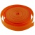 Стропа текстильная, шир. 25 мм (в нам. 50+/-1 ярд), цвет оранжевый - купить в Артеме. Цена: 409.94 руб.