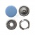 Кнопка рубашечная (закрытая) 9,5мм - эмаль, цв.182 - св.голубой - купить в Артеме. Цена: 5.74 руб.