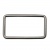 Рамка металлическая прямоугольная, 40 х 15 мм- тём.никель - купить в Артеме. Цена: 4.60 руб.