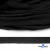 Шнур плетеный d-8 мм плоский, 70% хлопок 30% полиэстер, уп.85+/-1 м, цв.- чёрный - купить в Артеме. Цена: 735 руб.