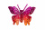 Бабочка декоративная пластиковая #10 - купить в Артеме. Цена: 7.09 руб.