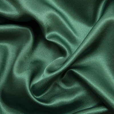Поли креп-сатин 19-5420, 125 (+/-5) гр/м2, шир.150см, цвет зелёный - купить в Артеме. Цена 155.57 руб.