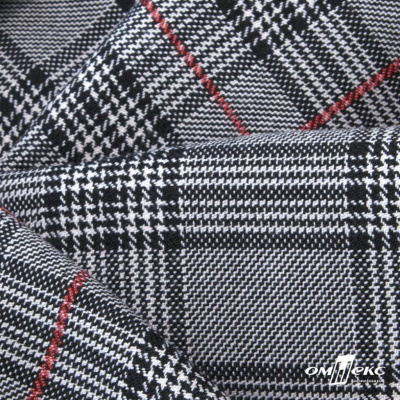 Ткань костюмная "Клер" 80% P, 16% R, 4% S, 200 г/м2, шир.150 см,#10 цв-серый/красный - купить в Артеме. Цена 412.02 руб.