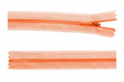 Молния потайная Т3 849, 20 см, капрон, цвет оранжевый - купить в Артеме. Цена: 5.12 руб.