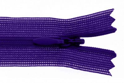 Молния потайная Т3 866, 50 см, капрон, цвет фиолетовый - купить в Артеме. Цена: 8.62 руб.