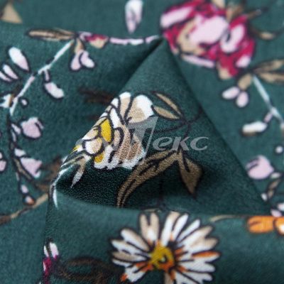Плательная ткань "Фламенко" 6.1, 80 гр/м2, шир.150 см, принт растительный - купить в Артеме. Цена 241.49 руб.