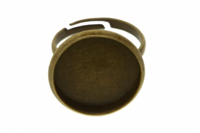 Заготовка для рукоделия металлическая фигурная для кольца 15мм - купить в Артеме. Цена: 7.44 руб.