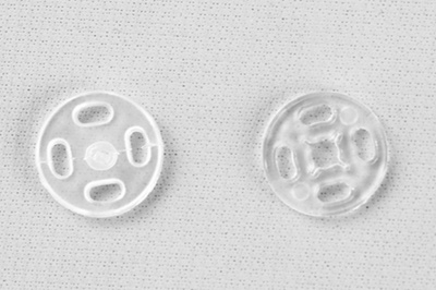 Кнопки пришивные пластиковые 11,5 мм, блистер 24шт, цв.-прозрачные - купить в Артеме. Цена: 59.44 руб.