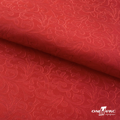 Ткань жаккард королевский, 100% полиэстр 180 г/м 2, шир.150 см, цв-красный - купить в Артеме. Цена 293.39 руб.