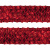 Тесьма с пайетками 3, шир. 35 мм/уп. 25+/-1 м, цвет красный - купить в Артеме. Цена: 1 321.65 руб.